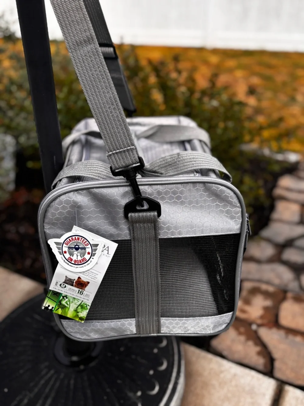 Sherpa Gray Small Pet Carrier ( dogs or cats up to 16 lbs) NWT